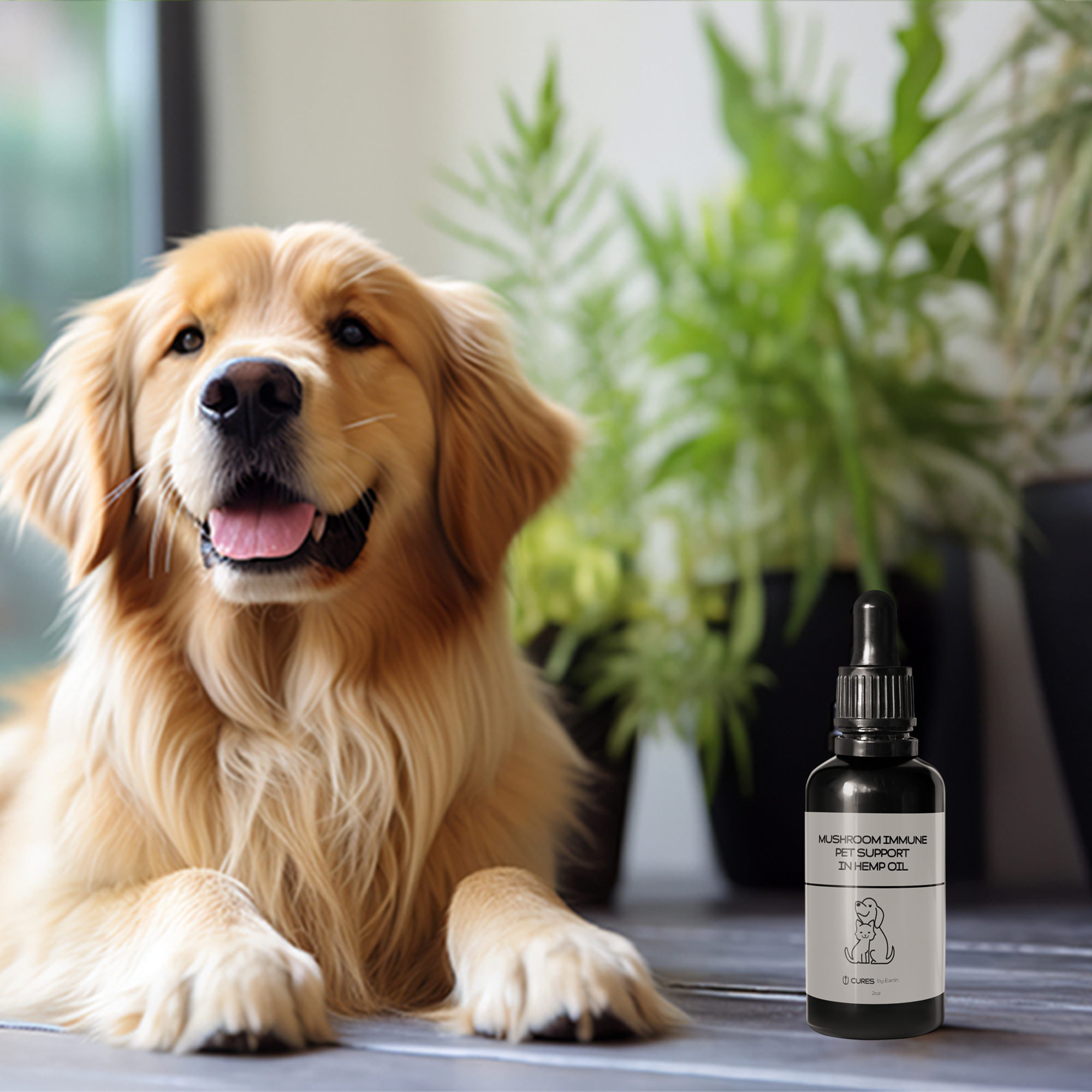 Pet Mushroom Immune Support in Hemp Oil